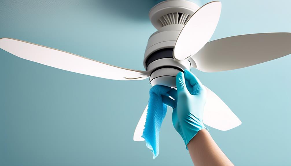 cleaning fan blades properly