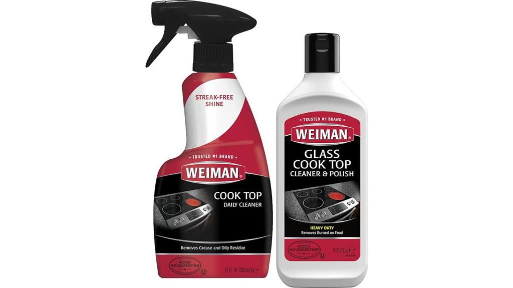 cleaning solution for cooktops