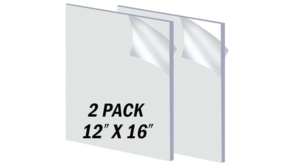 clear acrylic sheet dimensions