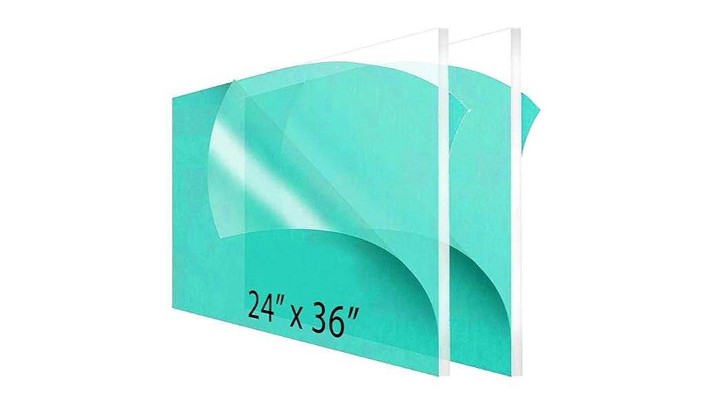 clear acrylic sheet two pack