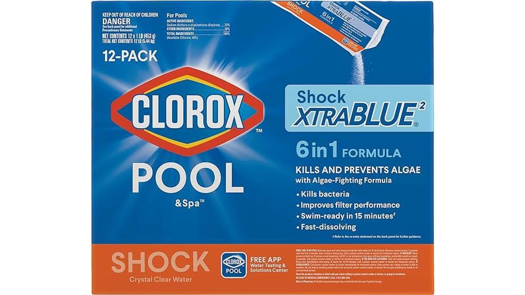 clorox shock for pools