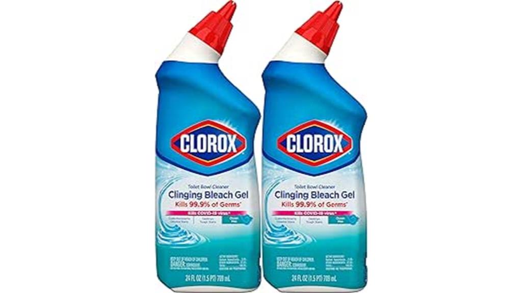 clorox toilet bowl cleaner bleach gel ocean mist scent