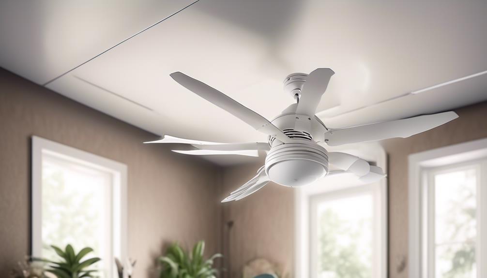 close to ceiling fan blade clearance