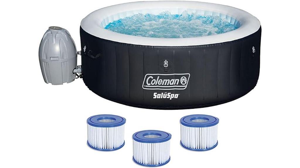 coleman portable inflatable hot tub