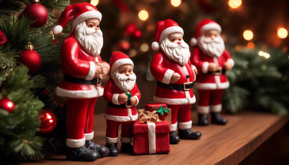 collectible santa claus figurines