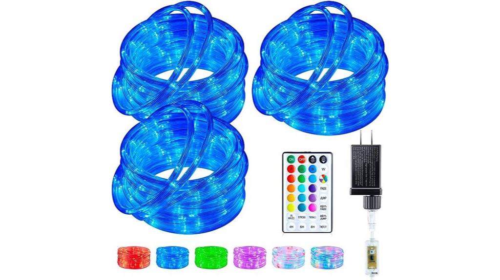 color changing outdoor rope lights