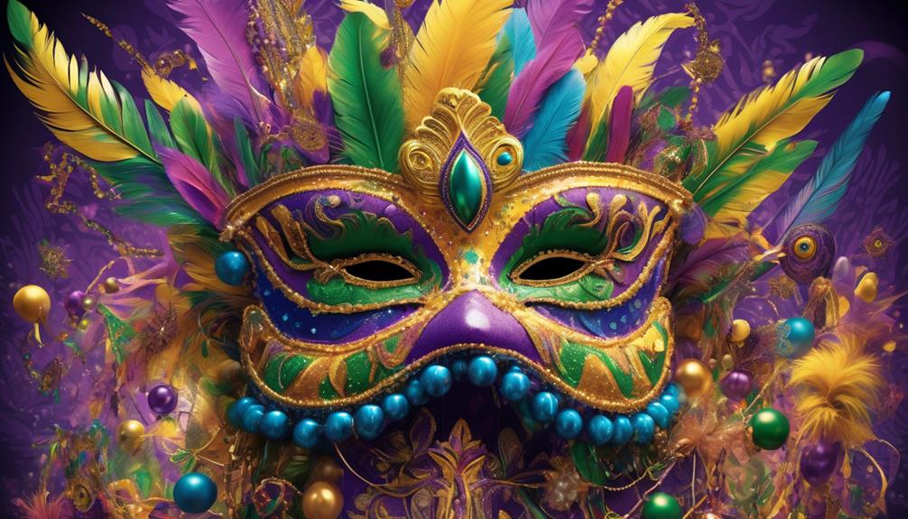 colorful and elaborate mardi gras floats