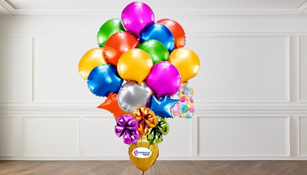 colorful balloon table decorations