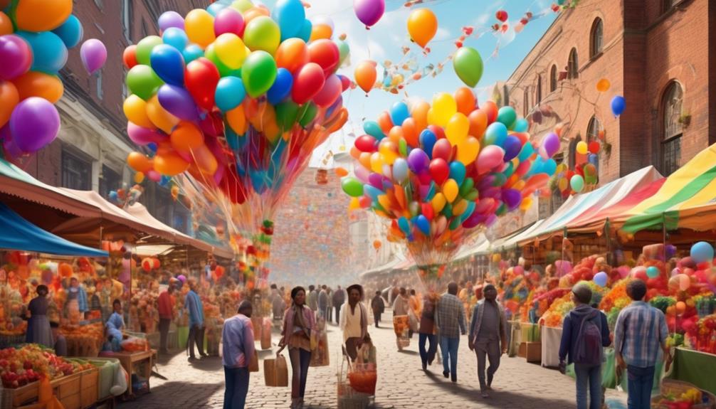 colorful balloons for sale