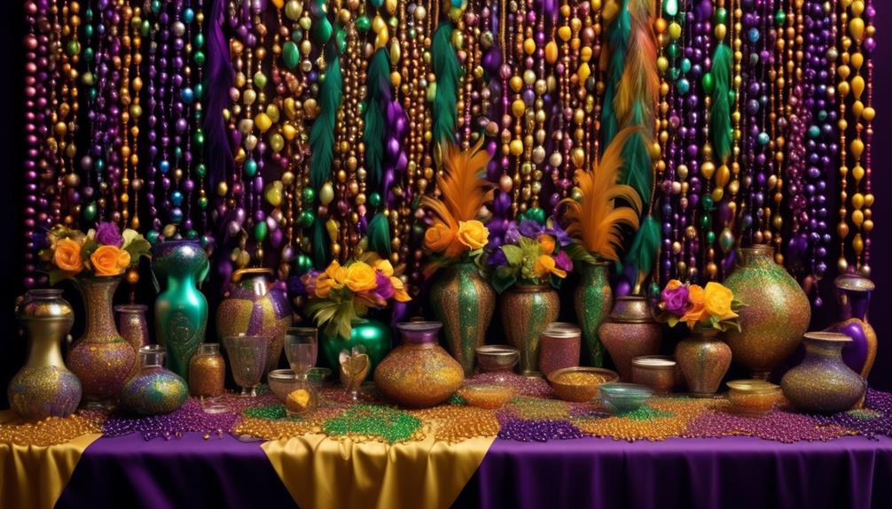 colorful beaded party decorations