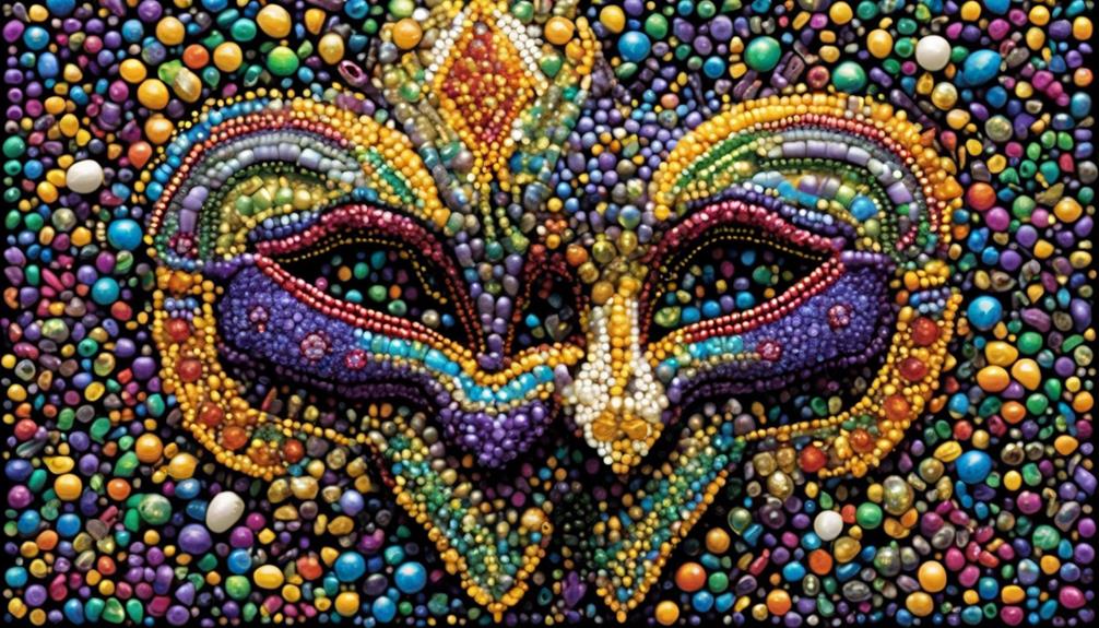 colorful beads create art