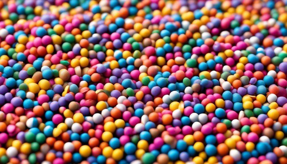 colorful candy sprinkles