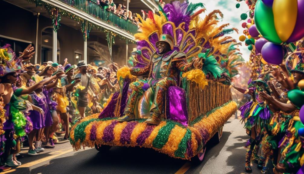 colorful costumes and parades