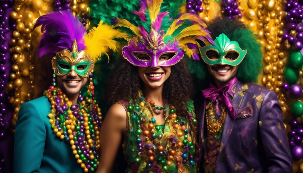 colorful costumes at mardi gras