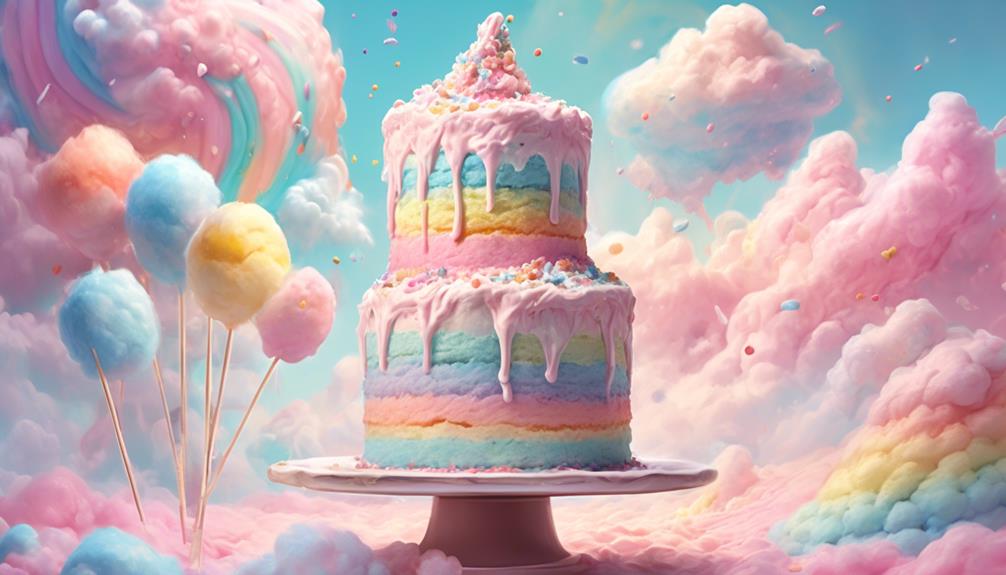 colorful cotton candy creation