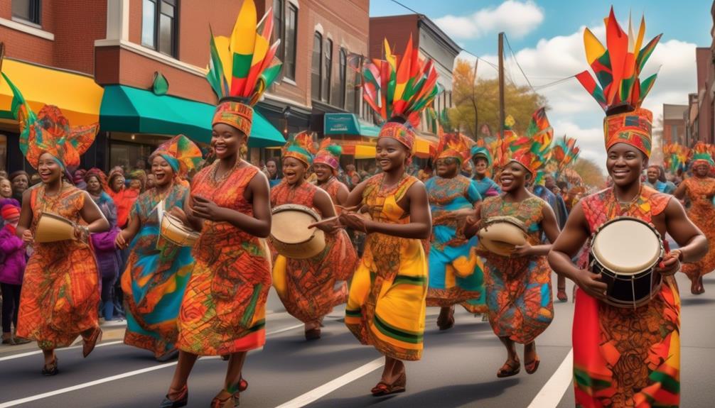 colorful cultural celebration kwanzaa parade