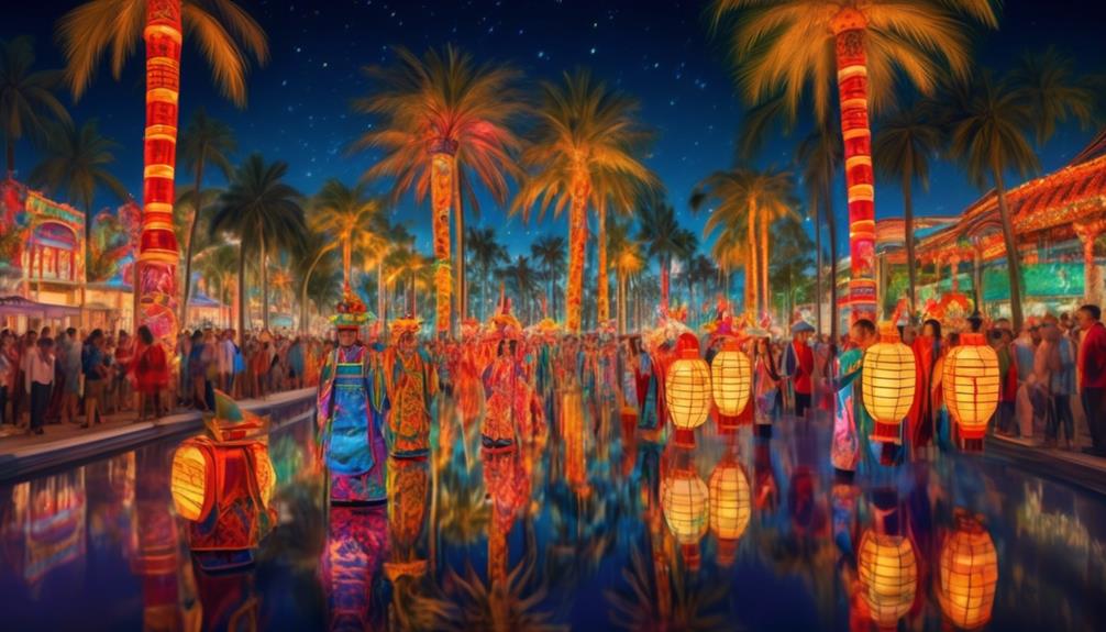 colorful lantern parades florida