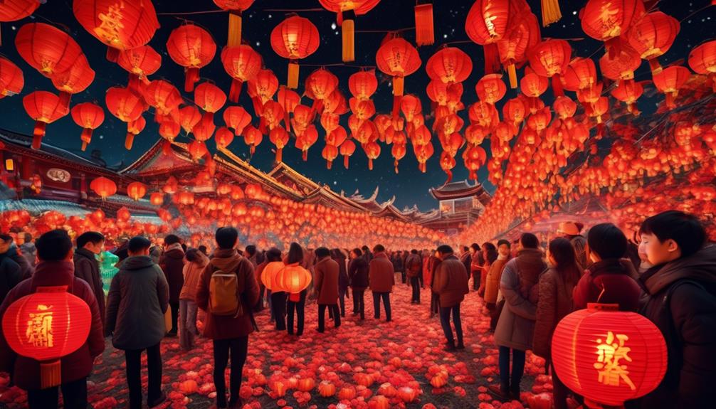 colorful lanterns illuminating celebrations
