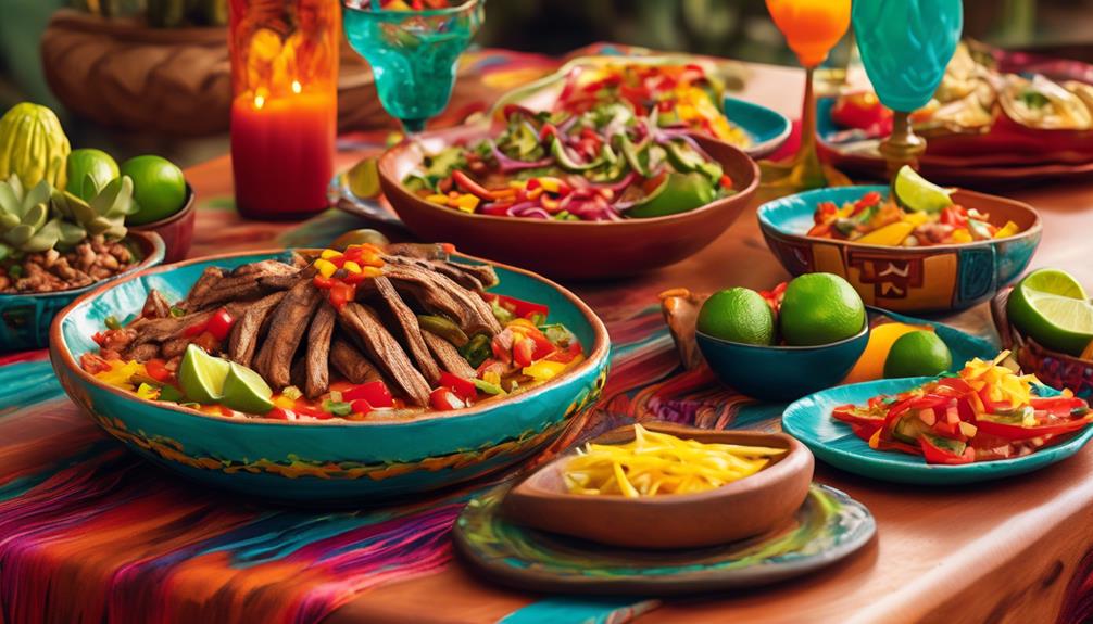 colorful mexican inspired culinary creations