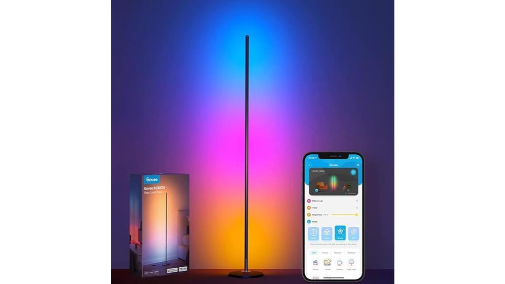 colorful music sync floor lamp