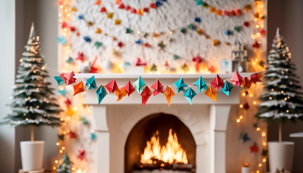 colorful paper garland decoration