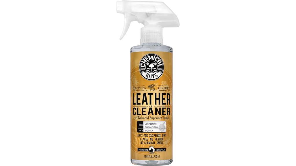 colorless and odorless leather cleaner