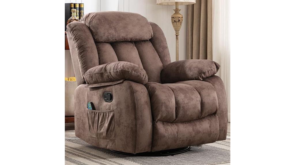 comfortable massage recliner with heat