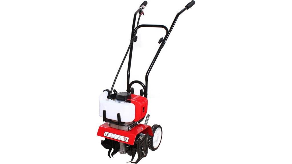 compact and powerful rototiller
