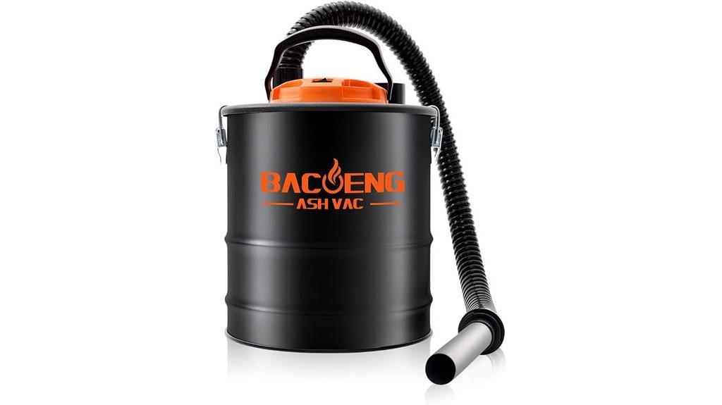 compact ash vacuum with blowing