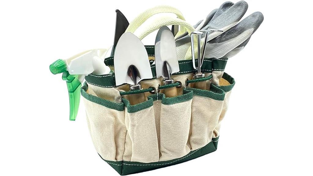 compact gardening kit with bag
