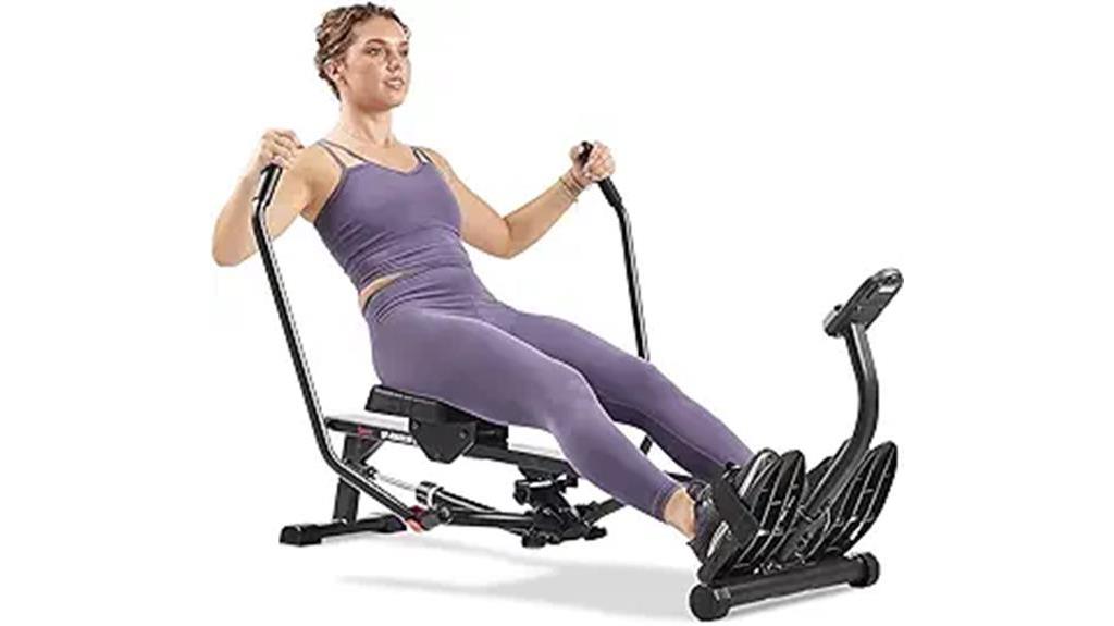 compact rowing machine with high weight capacity