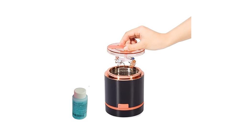 compact ultrasonic jewelry cleaner