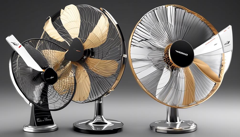 comparing 3 blade fans