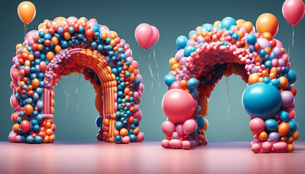 comparing cost of diy vs professional balloon arch