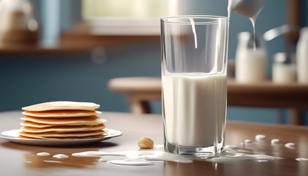 comparing milk and water