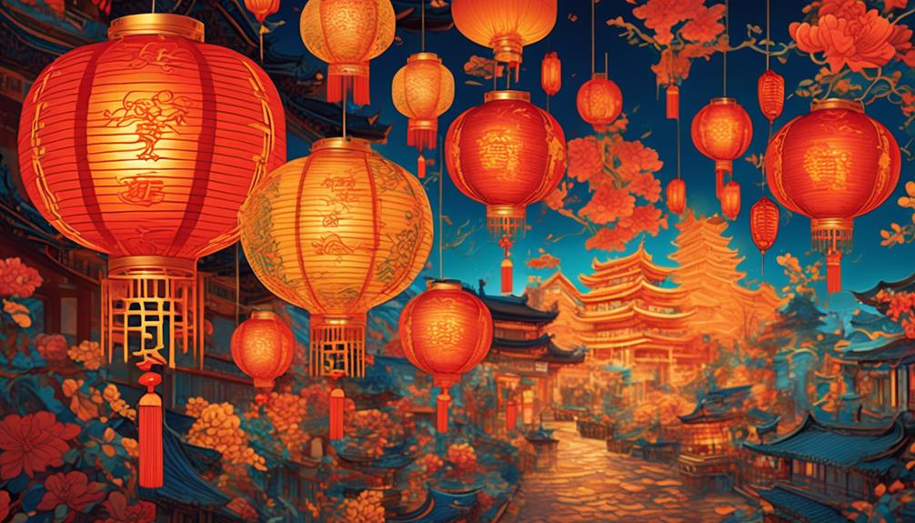 comparing traditional chinese lanterns