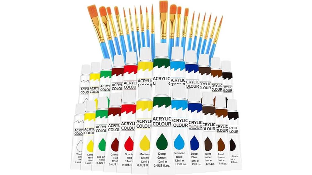 complete acrylic paint set