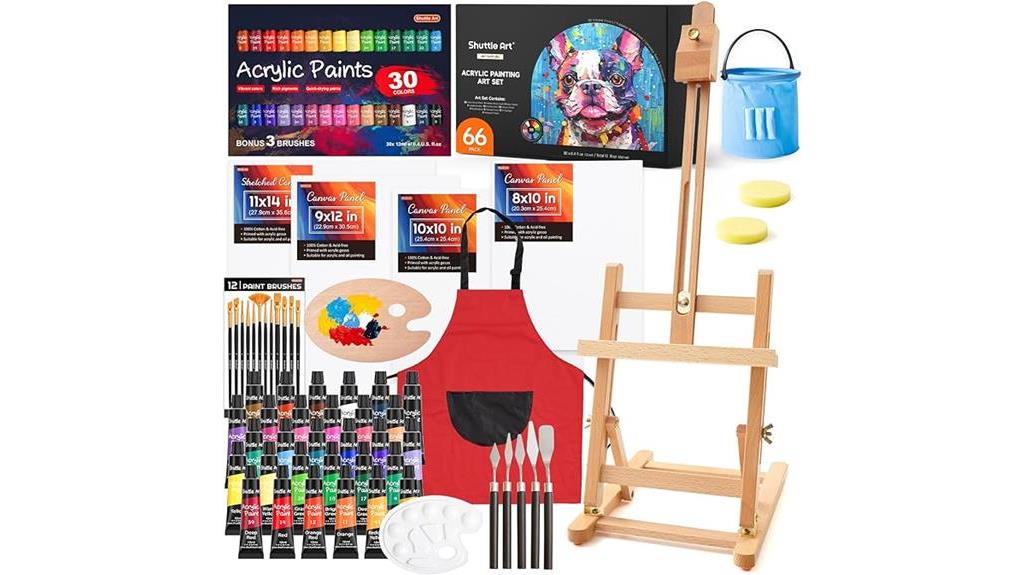 complete acrylic painting set