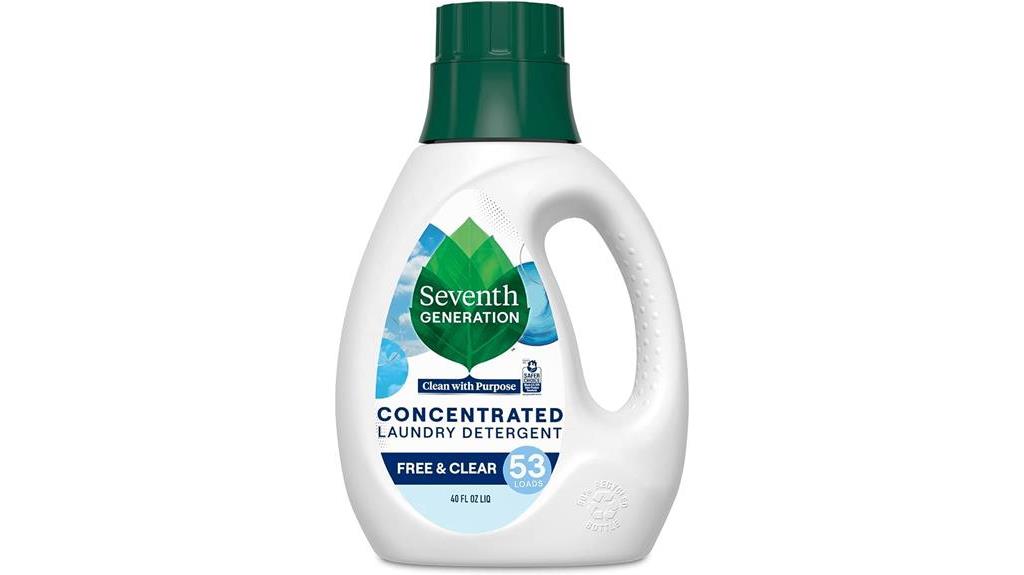 concentrated fragrance free laundry detergent