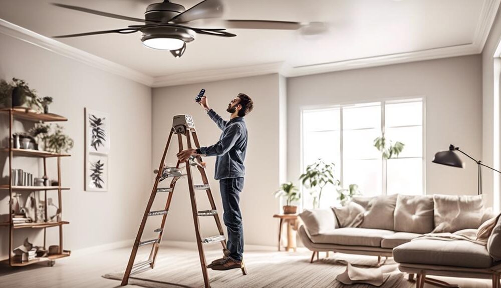 connecting remote to ceiling fan