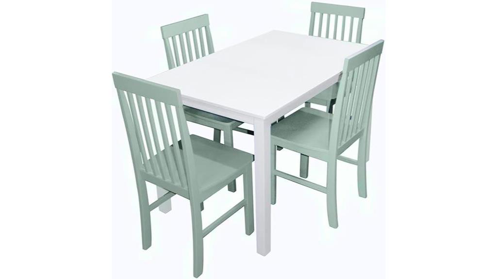contemporary dining set with chairs