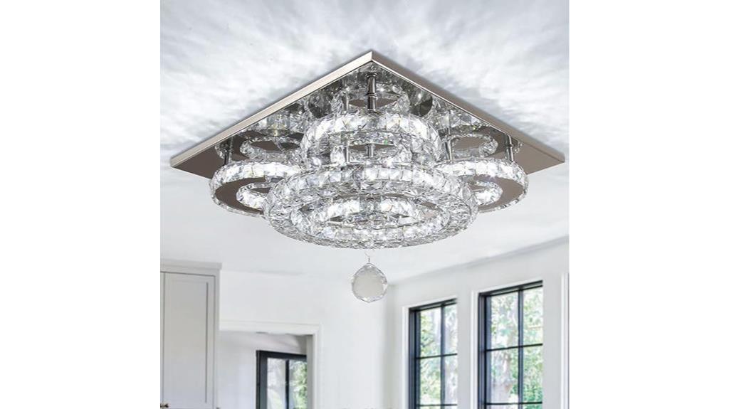contemporary led crystal chandelier