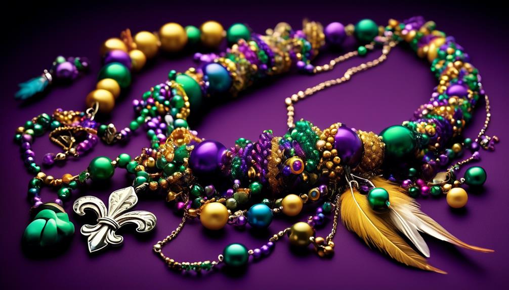 contemporary mardi gras necklace styles