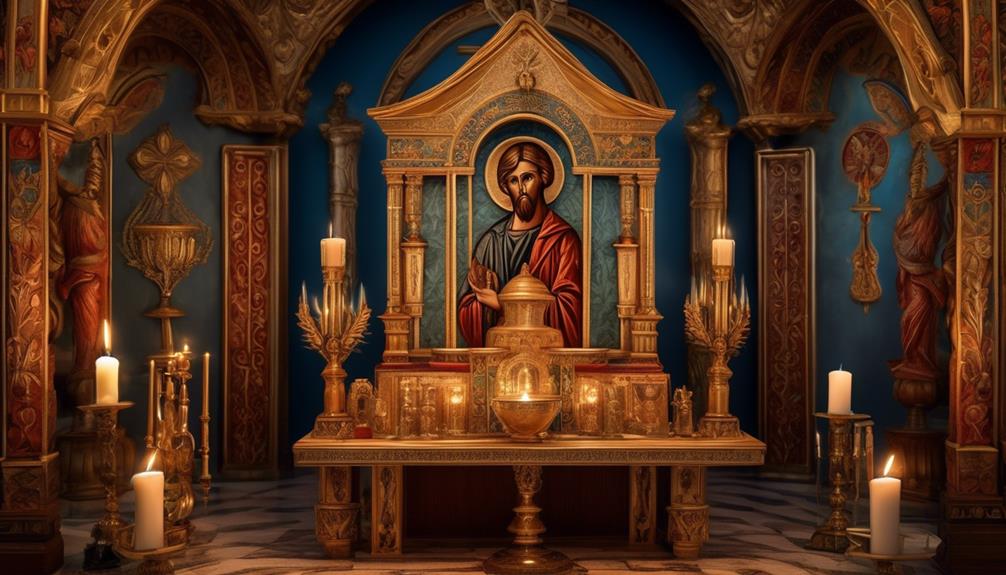 contents of greek orthodox altar