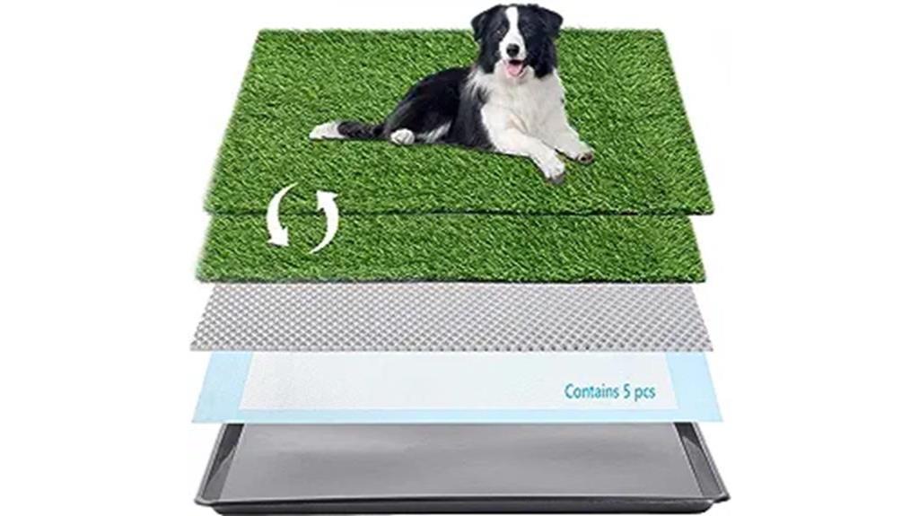 convenient dog grass pad