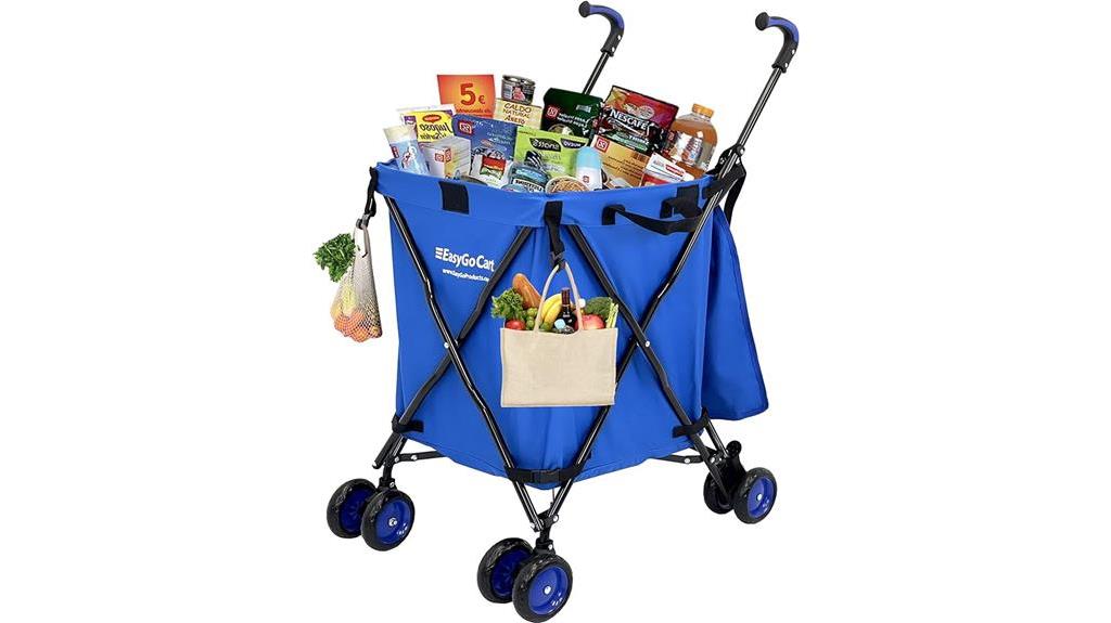 convenient folding cart with bag