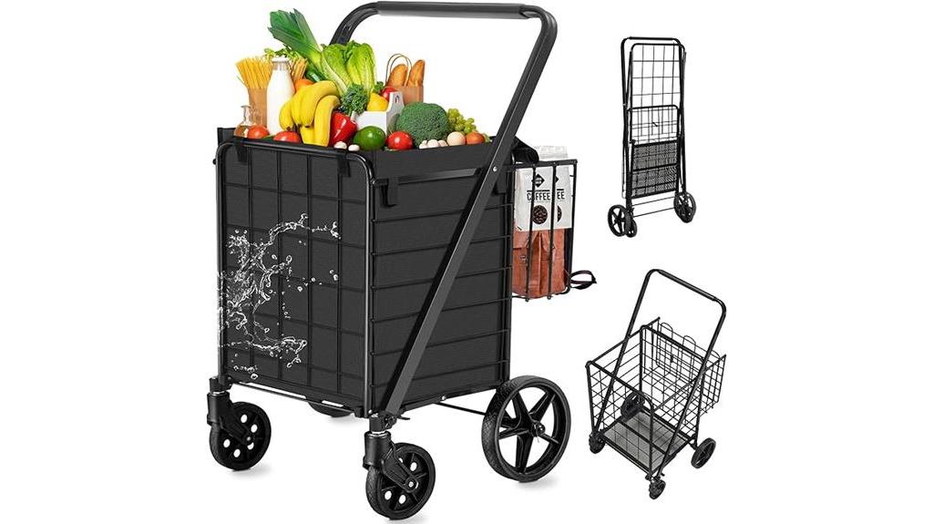 convenient folding grocery cart