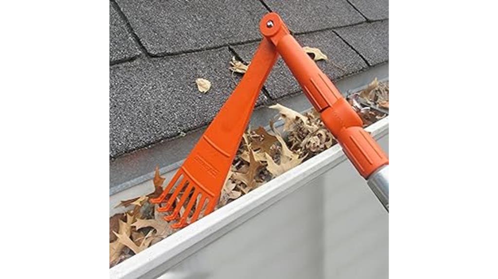 convenient tool for cleaning roofs and gutters