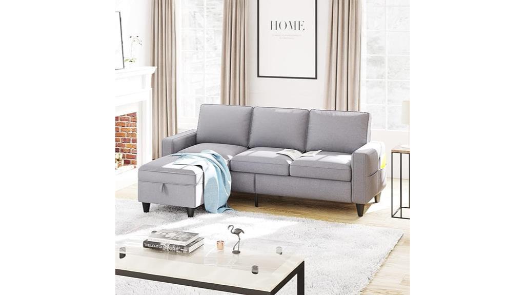 convertible sectional sofa with storage