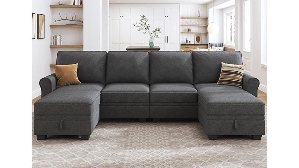 convertible sofa with storage